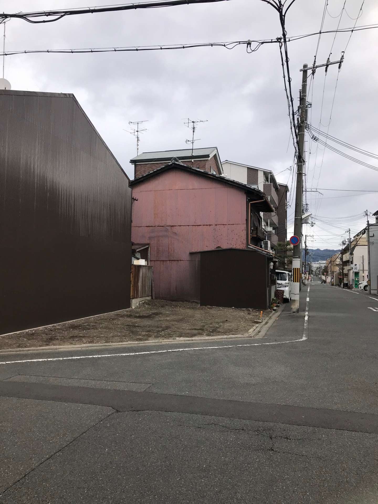 京都市北区角地の建築条件なし売地